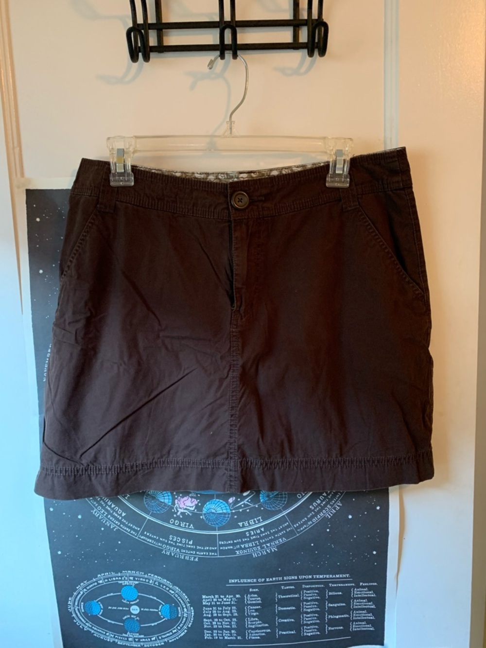 Sonoma Dark Brown Women's Skort, 8
